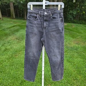 Banana Republic High Rise Straight Women's Jeans Washed Black Stretch size 28